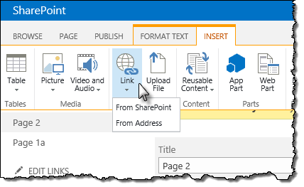 Options for inserting hyperlinks in SharePoint 2013 Rich Text Editor