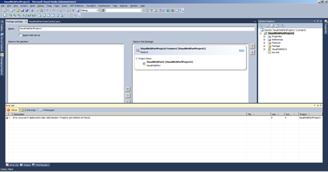 Error while deploying a WSP with CAS with the new Visual Studio 2010 SharePoint Developer Tools