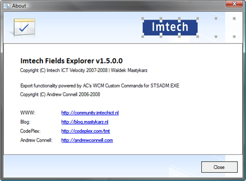 Imtech Fields Explorer v1.5.0.0