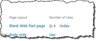 The ‘Number of likes’ column in a List View in SharePoint 2013