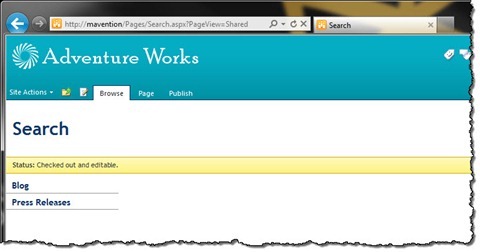 Empty Publishing Page in SharePoint 2010
