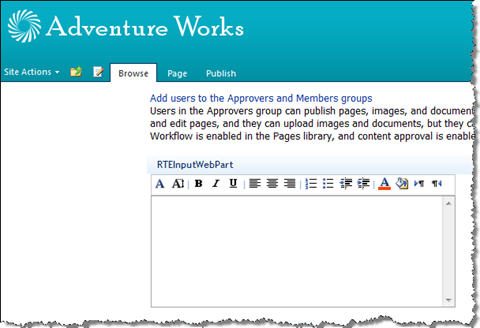 Custom Web Part with Rich Text Editor control with its own toolbar