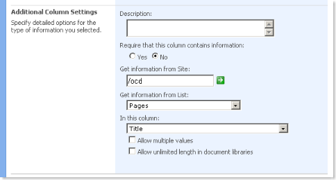 Creating an Extended Lookup Field