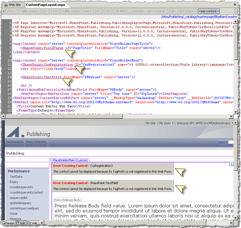 SharePoint Designer doesn't recognize externally referenced assemblies and doesn't provide intellisense and design preview to the controls