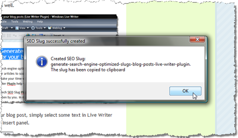 Generate a search engine optimized slug and copy it to the clipboard