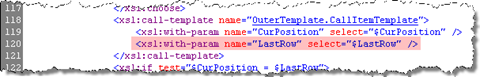 Adding the total number of rows to the template responsible for calling Item Style templates