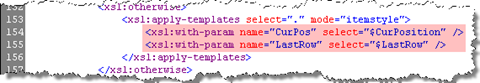 Passing the record information to the Item Style templates
