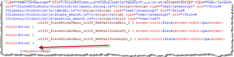 HTML output of the Publishing Page after including the title as a child control of the head element: only one title element is being rendered