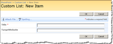 Custom Field Type Site Reference added as a List Column