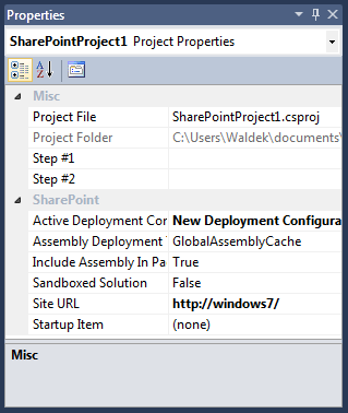 Custom properties are being displayed in the Misc category in the Properties Window even when the value of the Category property has been set