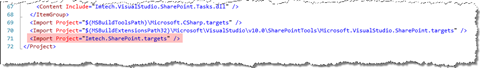 Hooking up custom targets file with the project