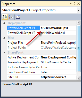 Changing the value of PowerShell Script properties makes them display in bold