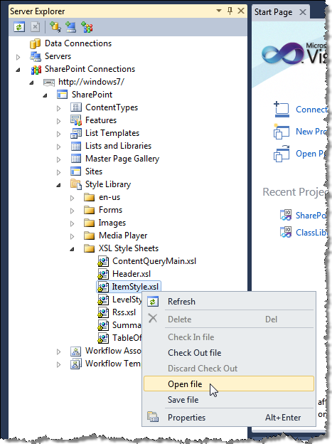 Imtech Style Library Extension