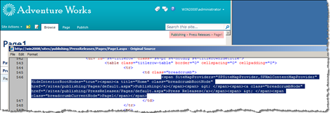 Breadcrumbs in SharePoint Server 2010 rendered as non-semantic span’s