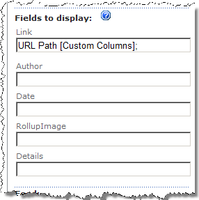 Slots generated for the custom Item Style template