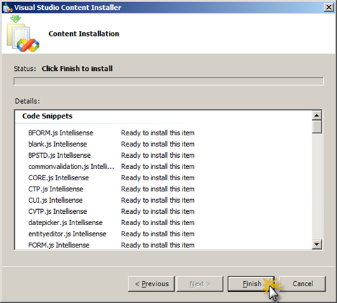 Starting the installation process.