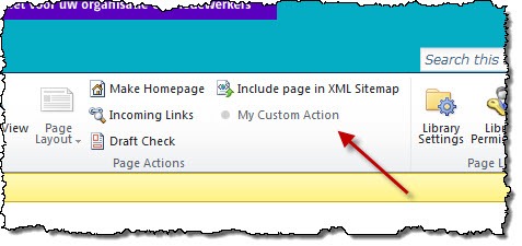 ‘My Custom Command’ button disabled on the Ribbon
