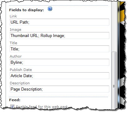 Slots mapped to data from content aggregation