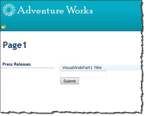 Web Part displayed properly on a page