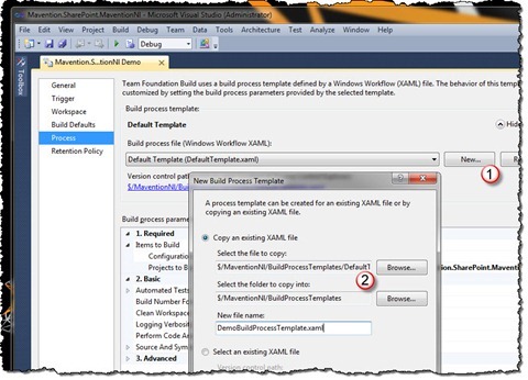 Creating new Build Template