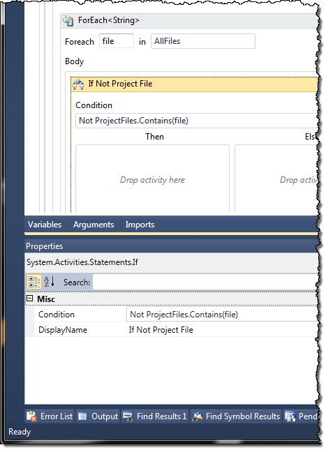 Configuration of the ‘If’ statement