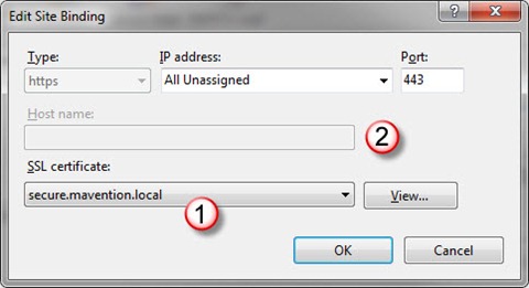 Editing a secure site binding in IIS Manager