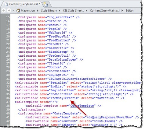 ItemStylePrefix variable added to ContentQueryMain.xsl