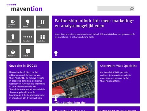 Mavention.nl site