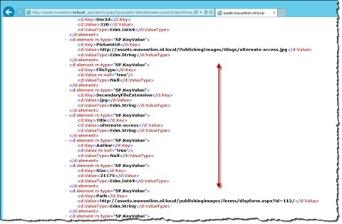 Result of a REST search query for an image. The PictureUrl property points to the image’s URL