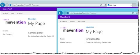 Old content displayed in the CEWP when switched back to the original language of the website