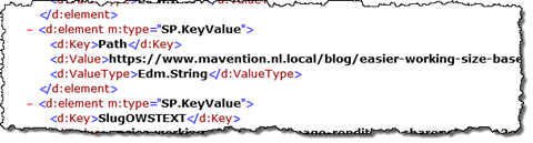 Catalog Item with the friendly URL in the Path Managed Property