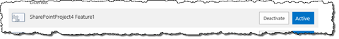 Site Collection Feature activated in the overview of all Site Collection Features