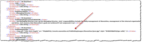 Person’s picture referenced as HTML IMG tag