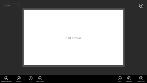 Empty canvas in Project Siena