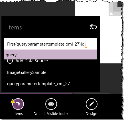 Suggestions displayed for lower levels of the data hierarchy