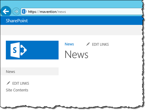 The landing page of the News subweb displayed as expected