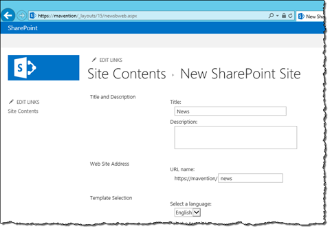 Creating new subweb for press releases