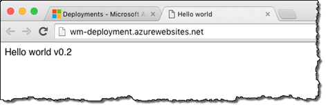 Latest changes released to the Azure Web App