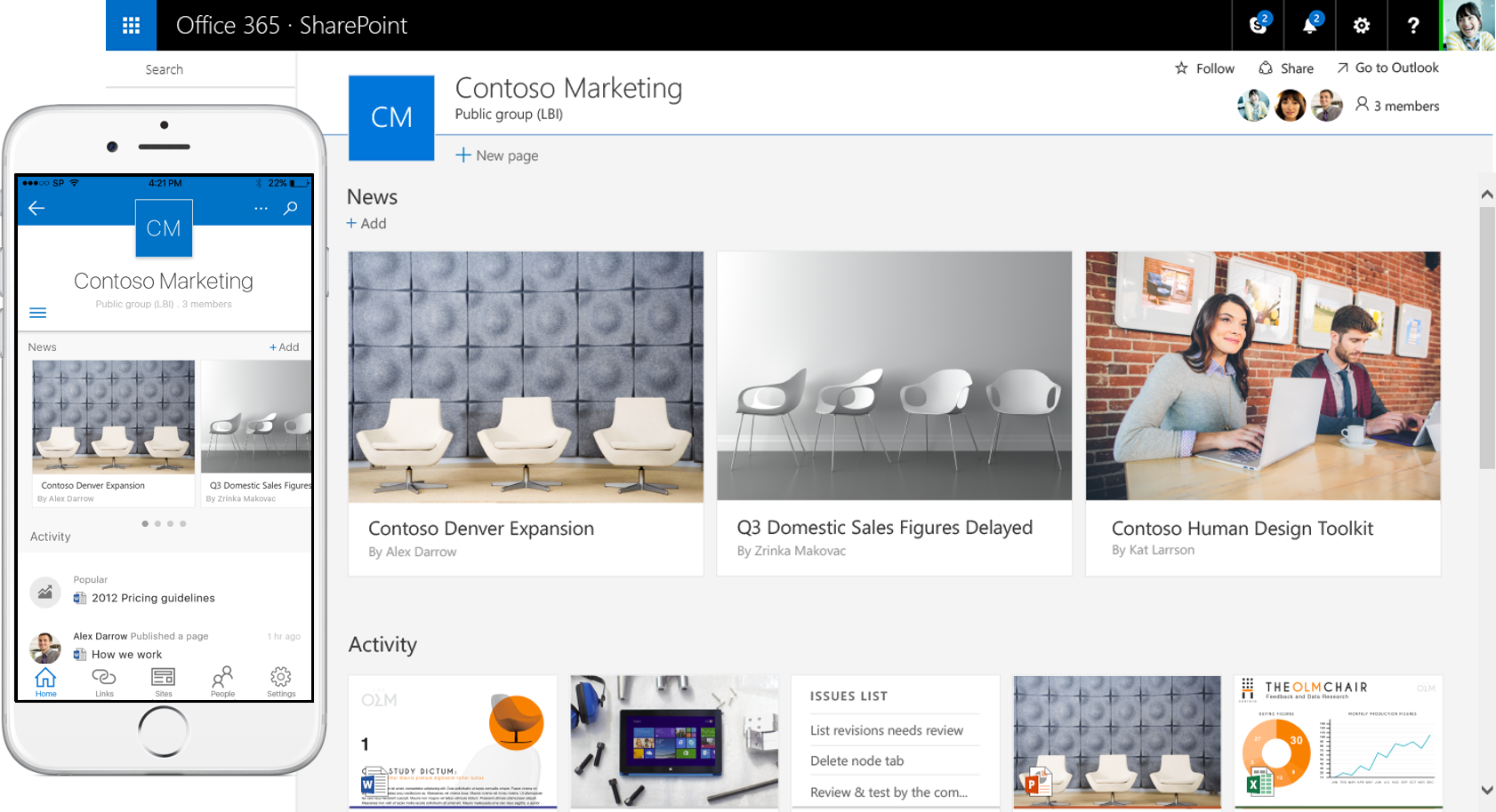 Modern SharePoint team site