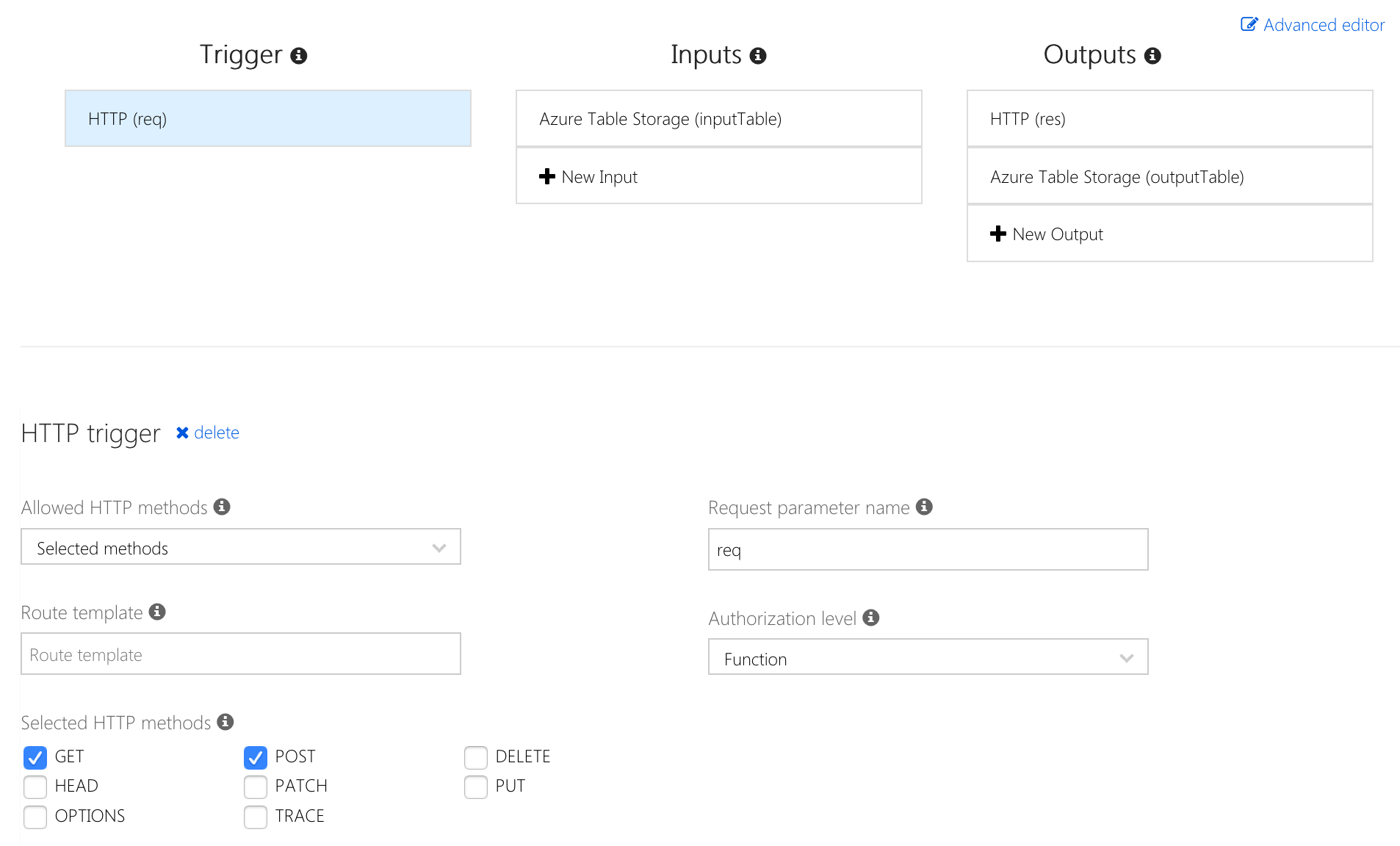 Function integration configuration