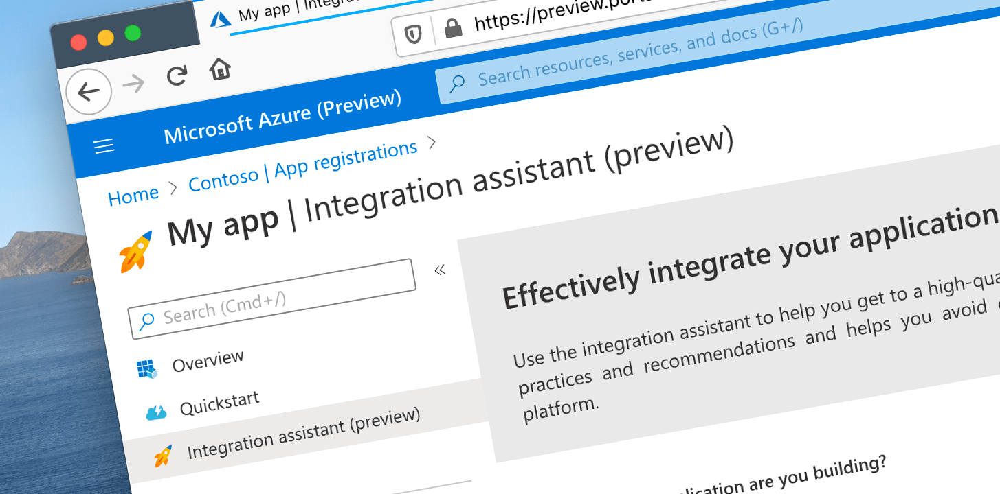 Configure your Azure AD application with Integration assistant
