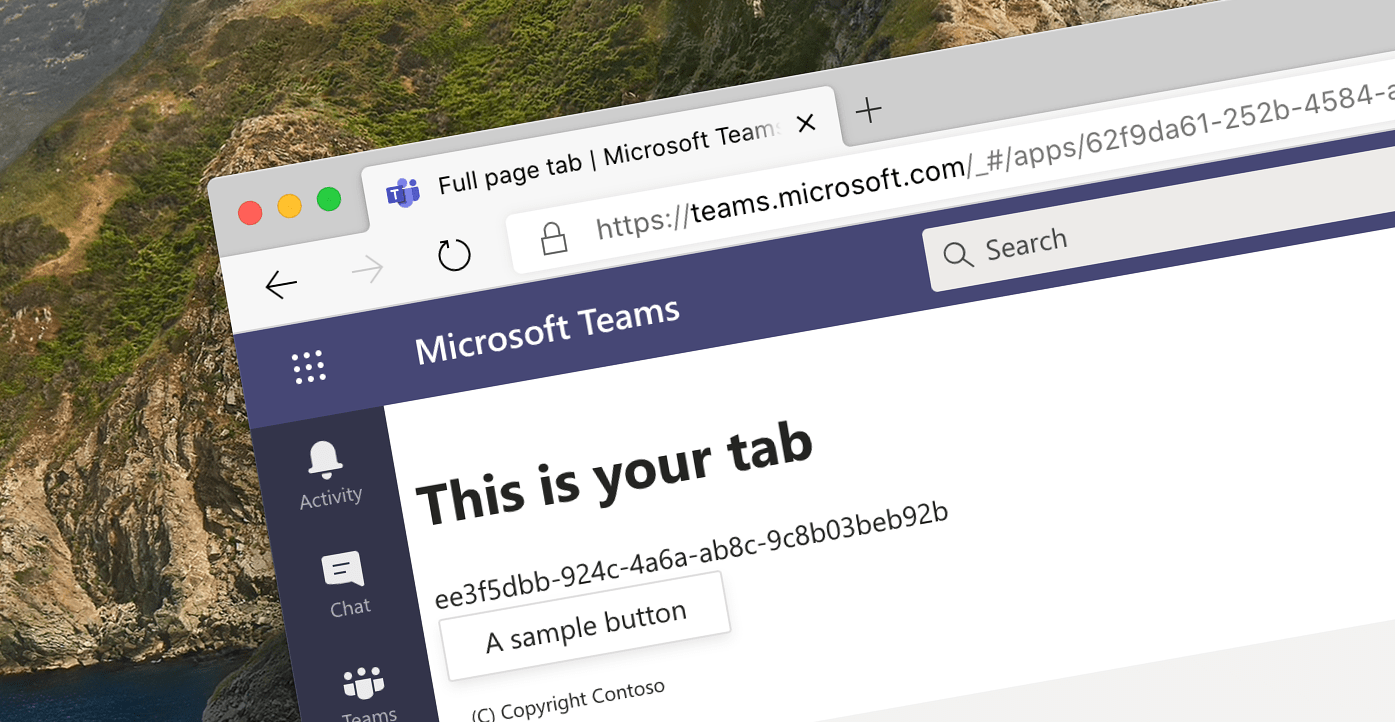 Build fullpage Microsoft Teams tabs LaptrinhX