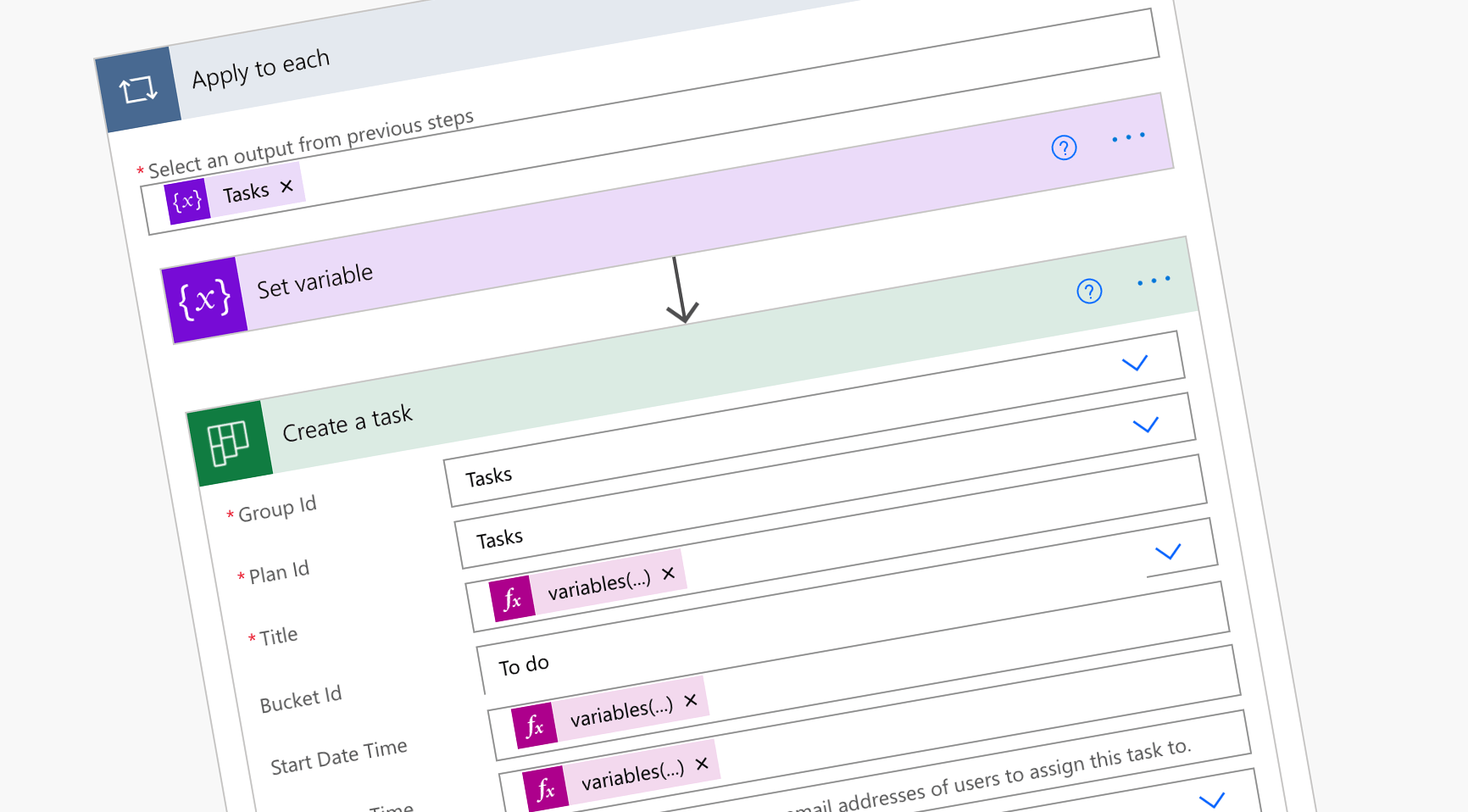 Bulk-create Planner tasks with dates using Microsoft Power Automate