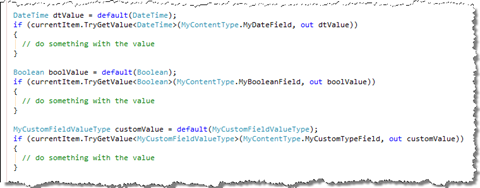 Using the same extension method with different value types