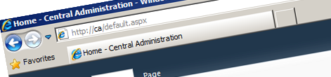 Easy access to SharePoint Central Administration for developers