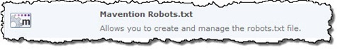 The Mavention Robots.txt Site Collection Feature