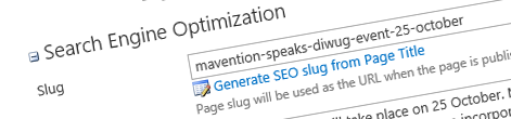 Generating SEO slugs for cross-site published content in SharePoint 2013