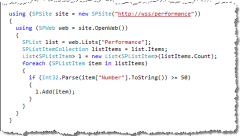 Using a foreach loop for quering lists