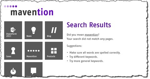 Query spelling suggestion from the static dictionary used in search results