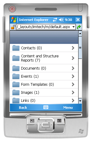 Imtech Mobile SharePoint